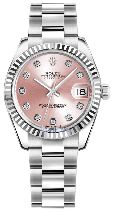 rolex datejust 31mm pink|Rolex Datejust 31 oystersteel.